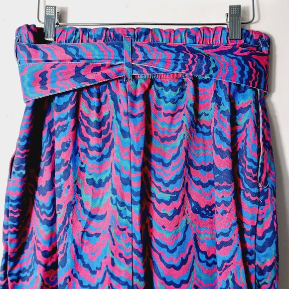 porridge Anthropologie, Medium Wrap Skirt, Abstract Print, Tie Waist, Pockets - Picture 7 of 12